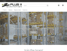 Tablet Screenshot of plus2sanitation.com